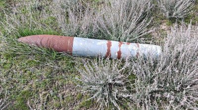 Salyanda partlamamış mərmi aşkarlandı - FOTO