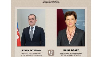 Azərbaycan və Latviya XİN rəhbərləri Yaxın Şərqdə artan gərginliyi müzakirə etdilər