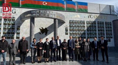 Milli Qəhrəmanın bacı və qardaşı Zaqatalada şəhid ailələrinin üzvləri ilə bir arada &ndash; FOTO