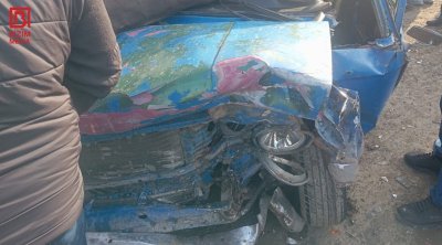 Goranboyda ağır qəza:4 nəfər xəstəxanalıq oldu - FOTO