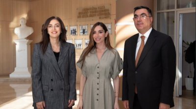 Arzu Əliyeva Bakı Ali Neft Məktəbində - FOTO