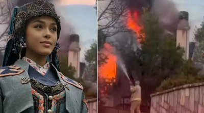 Məşhur aktrisanın villasında DƏHŞƏTLİYANĞIN: Təcili xəstəxanaya aparıldı - FOTO/VİDEO