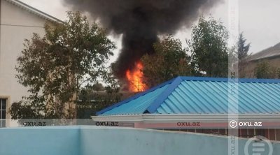 Mehdiabad qəsəbəsində güclü YANĞIN BAŞLAYIB - VİDEO