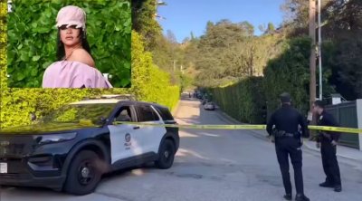 Qadın Rihannanın evini atəşə tutdu &ndash; VİDEO