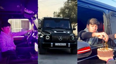 Atasının "Galenvagen"ində ad gününü qeyd edən azyaşlı tapıldı &mdash; Atası cərimələndi