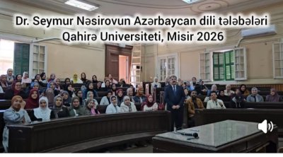 Qahirə Universitetinin tələbələri "Azərbaycan" şeirini dedilər - VİDEO