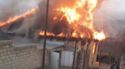 Tovuzda ev yanır – ANBAAN VİDEO