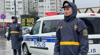 İntensiv yağıntılarla əlaqədar əlavə polis naryadları xidmətə cəlb olundu – VİDEO