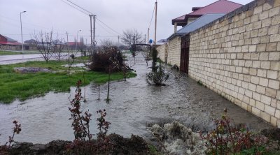 Qubada 10-dan həyəti çirkab suları basıb - FOTO/VİDEO