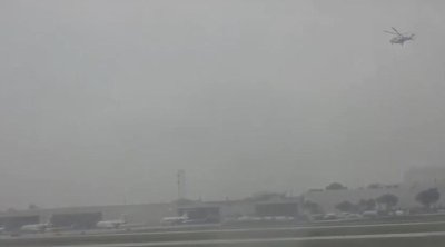 Trampın helikopterinə hücum edilib? - VİDEO