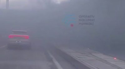 Nəsimi rayonunda tuneldə avtomobil yandı &ndash; ANBAAN VİDEO