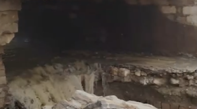 Lökbatan&ndash;Güzdək yolunda körpü uçdu - VİDEO