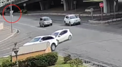 Bakıda qaydaları pozan sürücü qəzaya SƏBƏB OLDU - ANBAAN VİDEO