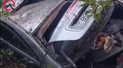 2 hərbçinin öldüyü qəza yerindən - VİDEO