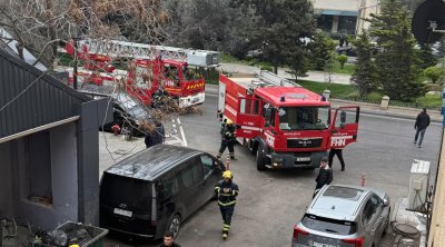 &ldquo;Mübarək&rdquo; şadlıq evində yanğın &ndash; Fotolar