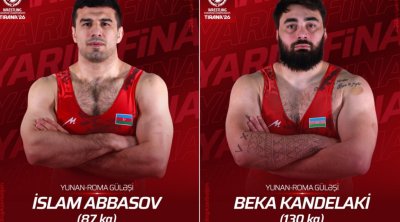 İki güləşçimiz Avropa çempionatının YARIMFİNALINDA