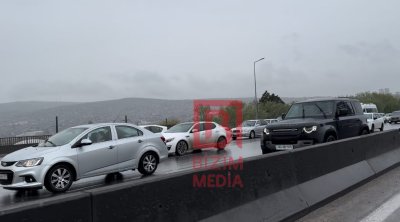 Sürücülərin DİQQƏTİNƏ! Bakı-Sumqayıt yolunda kilometrlərlə uzanan TIXAC VAR - VİDEO