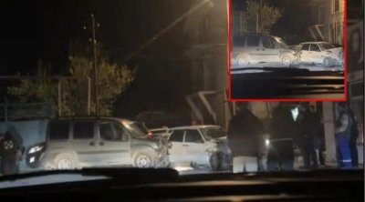 Binədə 2 avtomobil TOQQUŞDU: Xəsarət alan var - FOTO - VİDEO