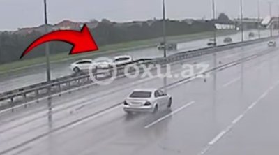 Aeroport şosesində qorxunc qəzanın ANBAAN VİDEOSU