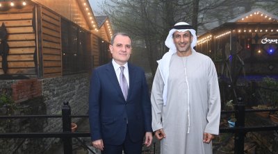 Ceyhun Bayramov BƏƏ dövlət naziri ilə nələri müzakirə etdi? - FOTO