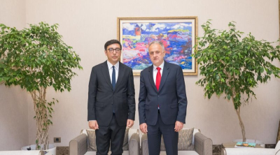 Fərid Qayıbov Serbiyanın idman naziri ilə görüşdü - FOTO