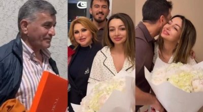 Mələkxanım Eyubova və ailəsindən gəlininə sürpriz - VİDEO