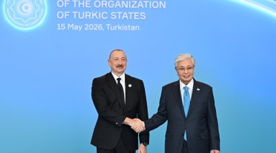 İlham Əliyev TDT Dövlət başçılarının Zirvə görüşündə - FOTO