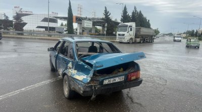 Yevlaxa toya gedənlər qəzaya düşdü - Yaralılar var - FOTO