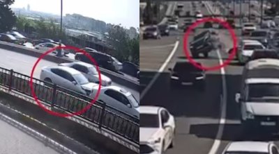 Telefona başı qarışan sürücülərin törətdiyi qəzalar – ANBAAN VİDEO