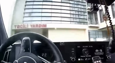 Halı pisləşən sürücünü YPX əməkdaşları xəstəxanaya çatdırdı &ndash; ANBAAN VİDEO