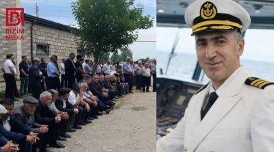 Azovda həyatını itirən kapitanla vida mərasimi keçirilir &ndash; FOTO