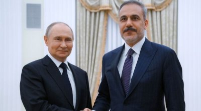 Putin Kazanda Hakan Fidanla görüşdü