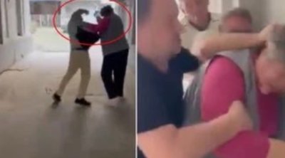 Elektrik kabelini kəsdiyinə görə 68 yaşlı qadını vəhşicəsinə döydü – VİDEO