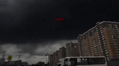 Dron hücumlarından sonra Moskva səması – VİDEO