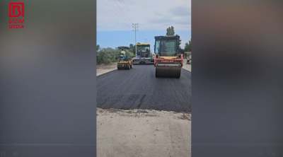 Nabrana gedən çökmüş yol bərpa edildi &ndash; VİDEO