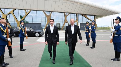Sərdar Berdiməhəmmədovun Azərbaycana dövlət səfəri başa çatdı &ndash; FOTO