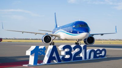 AZAL təyyarə parkına ilk yeni nəsil &ldquo;Airbus A321neo&rdquo;nu əlavə edib - FOTO