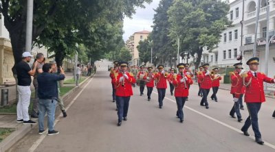 Xankəndidə hərbçilərin yürüşü keçirildi- FOTO