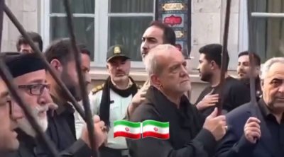 Pezeşkian əzadarlıq mərasimində iştirak etdi - VİDEO