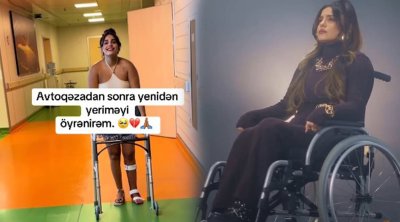 “Qəzadan sonra yenidən yeriməyi öyrənirəm”– Video