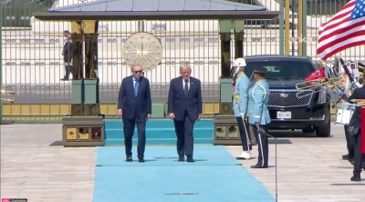Prezident iqamətgahında Tramp belə qarşılandı – FOTO-VİDEO