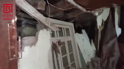 İsmayıllıda TORPAQ SÜRÜŞMƏSİ &ndash; Üç ailənin yaşadığı ev yararsız duruma düşdü &ndash; VİDEO