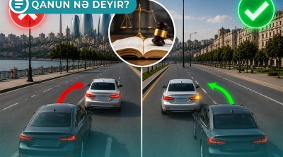 Sürücü bəzi hallarda qarşıdakı avtomobili sağdan ötə bilər - Qanun nə deyir? – VİDEO