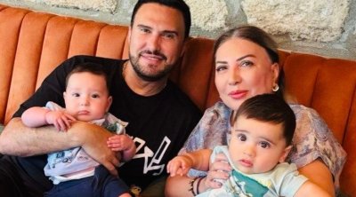 Nadir Qafarzadə xanımı və nəvələri ilə - FOTO