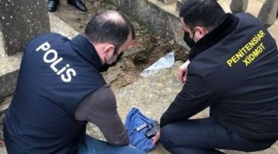 Birgə ƏMƏLİYYAT: Məhkumun torpağa basdıraraq gizlətdiyi silah aşkarlandı - FOTO