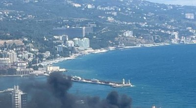 Ukrayna dəniz dronları Yaltadakı limana hücum etdi &ndash; FOTO/VİDEO