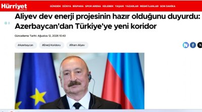 İlham Əliyevin Zəngəzur dəhlizi ilə bağlı fikirləri Türkiyə mediasının diqqət mərkəzindədir - FOTO