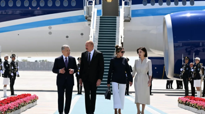 Şavkat Mirziyoyev İlham Əliyevin Özbəkistana səfəri ilə bağlı paylaşım edib - VİDEO