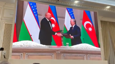 Azərbaycan-Özbəkistan əlaqələrinə dair VİDEOÇARX nümayiş olunub - VİDEO