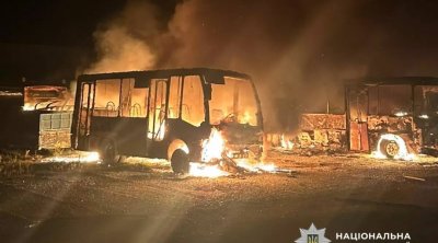 Rusiyadan GECƏ HÜCUMU &ndash; Ukrayna şəhərləri alovlar içində - FOTO